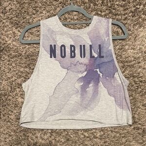 NOBULL Women's Gray and Purple Crop Top
